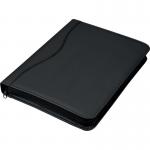 Alassio Rondo A4 Organiser File Leather Look Black 30070 80067LM