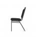 Banqueting Stacking Visitor Chair Black Frame Black Fabric BR000196 80403DY