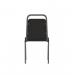 Banqueting Stacking Visitor Chair Black Frame Black Fabric BR000196 80403DY