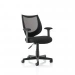 Camden Mesh Chair with Arms Black OP000238 82034DY