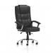 Moore Deluxe Executive Leather Chair Black with Arms EX000045 82258DY