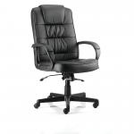 Moore Executive Leather Chair Black with Arms EX000050 82265DY