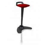 Dynamic Spry Stool Black Frame and Bespoke Colour Fabric Seat Bergamot Cherry - KCUP1202 82405DY