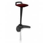 Dynamic Spry Stool Black Frame and Bespoke Colour Fabric Seat Ginseng Chilli - KCUP1203 82412DY