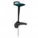 Dynamic Spry Stool Black Frame and Bespoke Colour Fabric Seat Maringa Teal - KCUP1204 82419DY