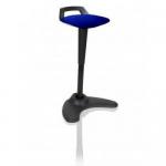 Dynamic Spry Stool Black Frame and Bespoke Colour Fabric Seat Stevia Blue - KCUP1207 82440DY