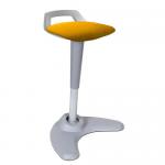 Spry Stool GY Frame Besp Seat Yellow