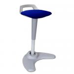 Spry Stool GY Frame Besp Seat Blue