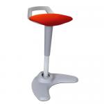 Spry Stool GY Frame Besp Seat Red