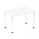 Impulse 1400mm Straight Table White Top White Post Leg I003688 83140DY