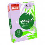 Rey Adagio Paper A4 80gsm Lilac (Ream 500) RYADA080X426 83938PC