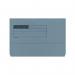 ValueX Document Wallet Manilla Foolscap Half Flap 285gsm Blue (Pack 50) - 45113DENT 84890PG