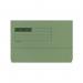 ValueX Document Wallet Manilla Foolscap Half Flap 285gsm Green (Pack 50) - 45114DENT 84897PG