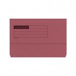 ValueX Document Wallet Manilla Foolscap Half Flap 285gsm Red (Pack 50) - 45118DENT 84904PG