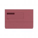 ValueX Document Wallet Manilla Foolscap Half Flap 285gsm Red (Pack 50) - 45118DENT 84904PG