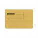 ValueX Document Wallet Manilla Foolscap Half Flap 285gsm Yellow (Pack 50) - 45119DENT 84911PG
