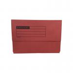 ValueX Document Wallet Manilla Foolscap Half Flap 250gsm Red (Pack 50) - 45918DENT 84946PG