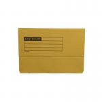 ValueX Document Wallet Manilla Foolscap Half Flap 250gsm Yellow (Pack 50) - 45919DENT 84953PG
