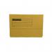 ValueX Document Wallet Manilla Foolscap Half Flap 250gsm Yellow (Pack 50) - 45919DENT 84953PG
