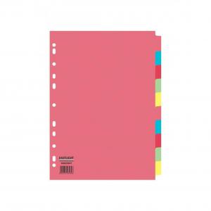ValueX Divider 10 Part A4 160gsm Card Assorted Colours - 80002DENT