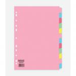 ValueX Divider 12 Part A4 155gsm Card Assorted Colours - 80004DENT 85030PG