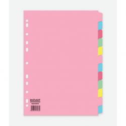 ValueX Divider 12 Part A4 155gsm Card Assorted Colours - 80004DENT 85030PG
