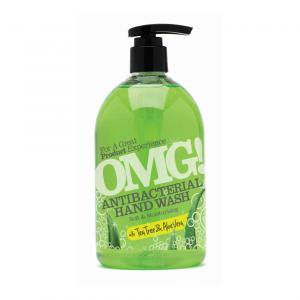 OMG Antibacterial Hand Wash Aloe Vera Pump Top Bottle 500ml - 604399