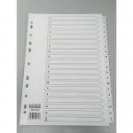 ValueX Index A-Z A4 Card White 150gsm with White Mylar Tabs 80058DENT 85205PG
