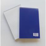 ValueX 127x200mm Wirebound Card Cover Reporters Shorthand Notebook 70gsm Ruled 160 Pages Blue (Pack 10) 85478XX