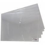 ValueX Popper Wallet Polypropylene A3 Clear (Pack 5) - 301531x5 85513XX