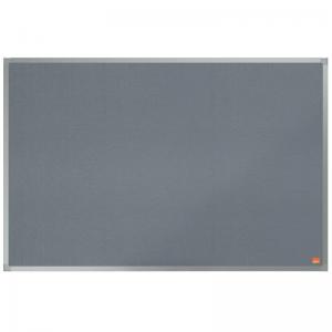 ValueX Grey Felt Noticeboard Aluminium Frame 900x600mm 1915205 85646AC