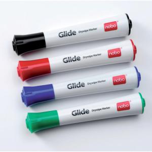 ValueX Whiteboard Marker Bullet Tip 1mm Line Assorted Colours Pack 4 -