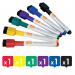 ValueX Whiteboard Marker Bullet Tip 2mm Line Assorted Colours (Pack 6) - 1903792 85688AC