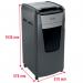 Rexel Optimum AutoFeed Plus 600M Micro Cut Shredder 110 Litre 600 Sheet Automatic10 Sheet Manual Black 2020600M 85849AC