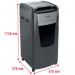 Rexel Optimum AutoFeed Plus 750M Micro Cut Shredder 140 Litre 750 Sheet Automatic15 Sheet Manual Black 2020750M 85863AC