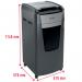 Rexel Optimum AutoFeed Plus 750X Cross Cut Shredder 140 Litre 750 Sheet Automatic20 Sheet Manual Black 2020750X 85870AC