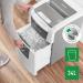 Leitz IQ AutoFeed Small Office 100 Micro Cut Shredder 34 Litre 100 Sheet Automatic6 Sheet White 80121000 85884AC