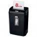 Rexel Promax QS RES823 Strip Cut Shredder 23 Litre 8 Sheet Black 2104582 85975AC