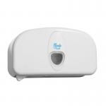 ValueX Micro Twin Toilet Roll Dispenser White PS1706 86451TC