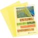ValueX Cut Flush Folder A4 Grain Polypropylene Yellow (Pack 10) 56116E 86500EX