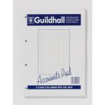 Guildhall A4 Ruled Account Pad with 2 Cash Columns and 60 Pages White GP2Z 86521EX