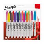 Sharpie Permanent Fine Markers Assorted Fun Colours (Pack 18) 1996112 86587NR