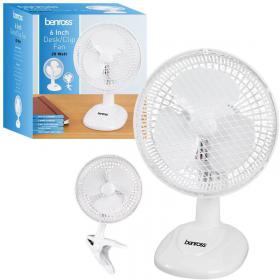 ValueX 6 Inch 2 Function Desk Top or Clip On Fan 41240 - 110063 86675CP