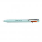 Pentel IZEE 4 Colour Ballpoint Pen Fashion 1.0mm Tip 0.5mm Line (Pack 12) BXC470-LC 86860PE