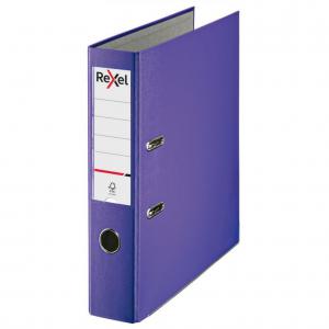 Rexel Lever Arch File Polypropylene ECO A4 75mm Purple Pack 10