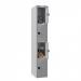 Phoenix PL Series 1 Column 4 Door Personal locker in Grey with Combination Locks PL1430GGC 