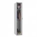 Phoenix PL Series 1 Column 1 Door Personal locker in Grey with Electronic Lock PL1130GGE 