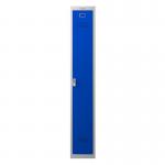 Phoenix PL Series 1 Column 1 Door Personal Locker Grey Body Blue Door with Electronic Lock PL1130GBE 87266PH