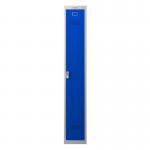 Phoenix PL Series 1 Column 1 Door Personal Locker Grey Body Blue Door with Electronic Lock PL1130GBE 87266PH