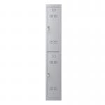 Phoenix PL Series 1 Column 2 Door Personal Locker in Grey with Electronic Locks PL1230GGE 87280PH